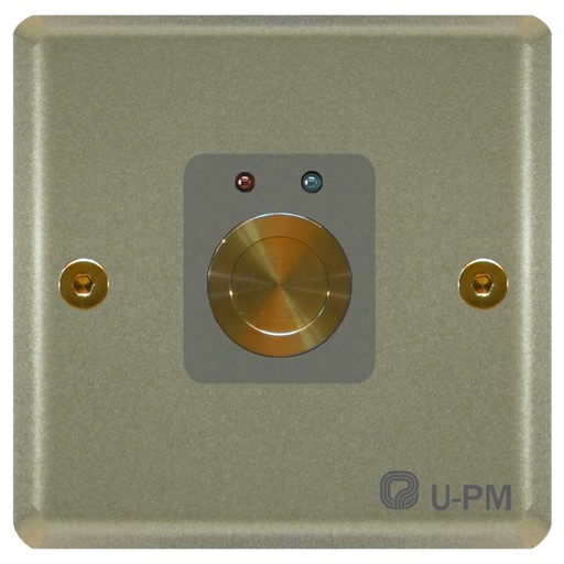 [U-PM] U-PM · Pulsador placa metálica formato universal