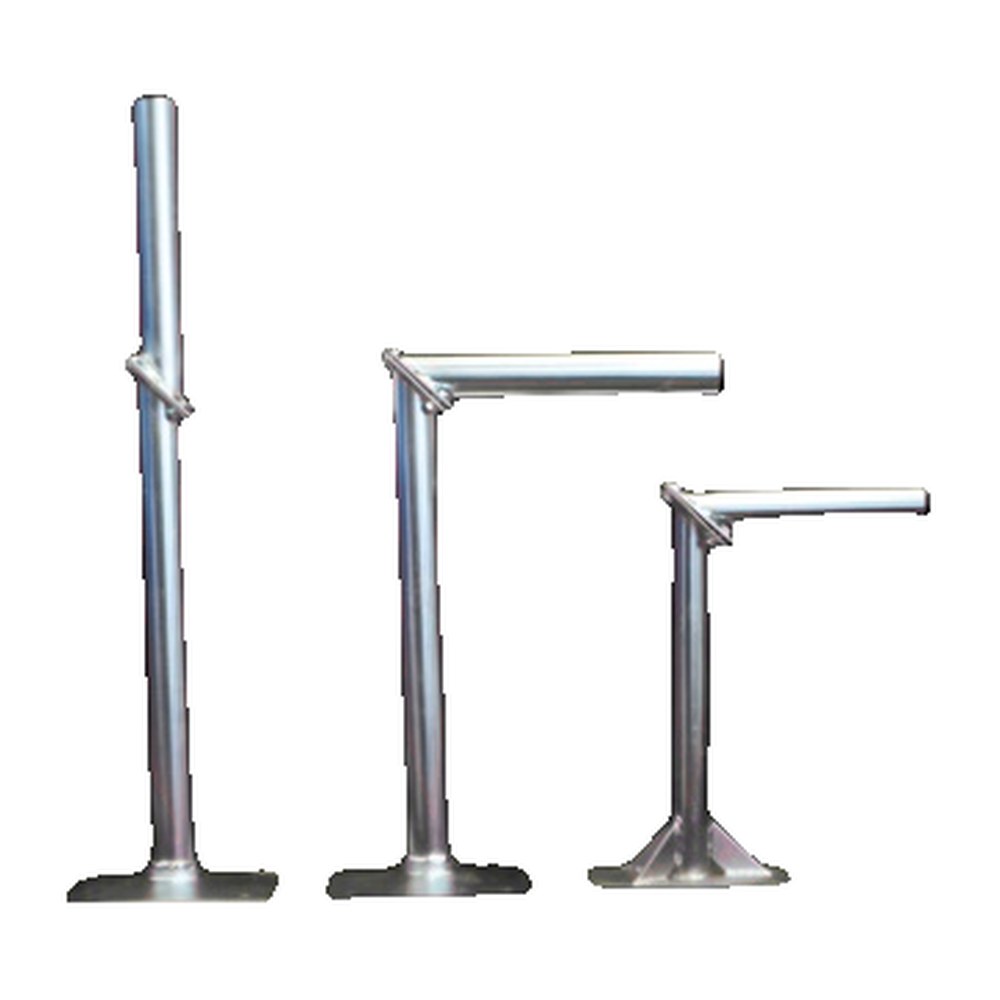 Soporte polarización horizontal tubo Ø40mm. Mastil hasta Ø45mm. Horqui M-8