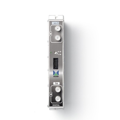 [9050035] ZG-211 · Amplificador banda ancha BII (FM), G=53 dB. Nivel de salida 2 x 109,0 dBµV