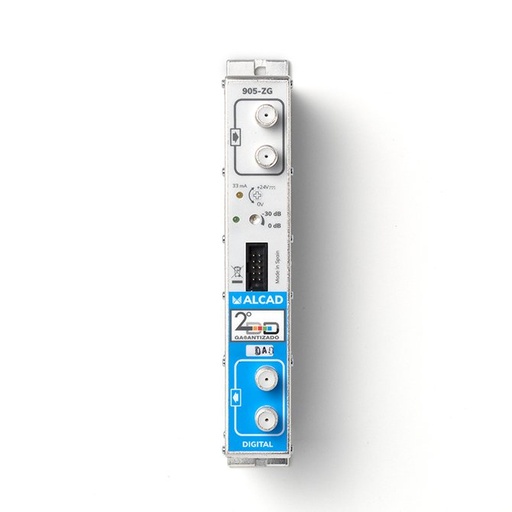 [9050106] ZG-212 · Amplificador radio DAB 7B-13B, G=50 dB. Nivel de salida 2 x 109,0 dBµV
