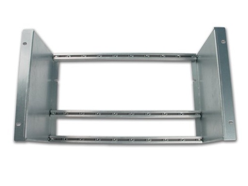 [9120237] SP-743 · Marco soporte 6U para rack de 19", para alimentador y 7 módulos (amplificador incluido), distancia 47 mm