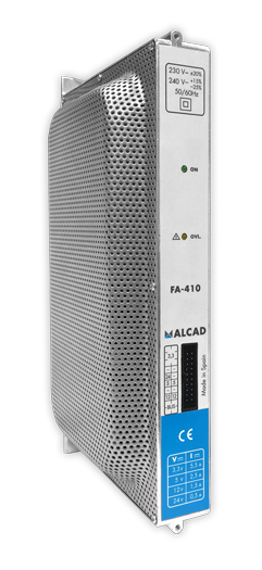 FA-410 · Alimentador 3,3+5,2+12+24 Vdc 50 W con conector de 20 pines