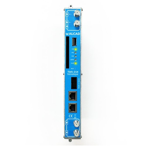 [9120261] TMS-214 · Transmodulador Himalaya, 2 entradas RF, 4xDVB- S/S2/S2X a 2xDVB-T/C, 1 ranura CI, compatible con multistream