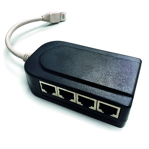 [9300072] TPS-008 · Multiplexor pasivo con 8 salidas RJ45 y latiguillo de entrada RJ45
