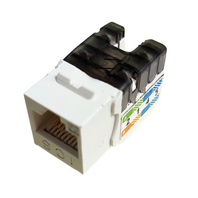 TCN-111 · Conector hembra RJ45 categoría 6, fijación tipo Keystone