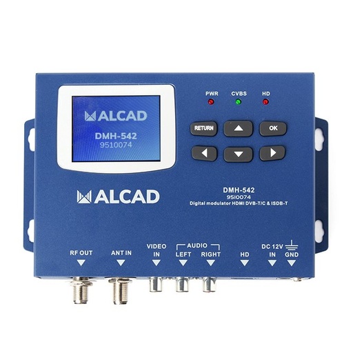 [9510074] DMH-542 · Modulador digital DVB-T/C e ISDB-T HD MPEG-4 AVC/H.264 con entrada HDMI y A/V