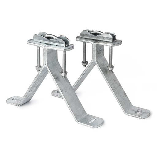 [9980126] FIY-190 · Fijación para mástil, en y, Altura = 190 mm, Anchura = 45 mm, Espesor = 5 mm, acero galvanizado en caliente