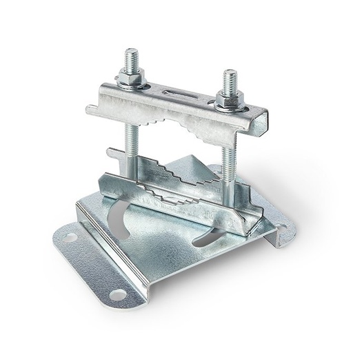 [9980133] AFP-090 · Fijación para barra o viga, orientable 0 a 90°, acero zincado