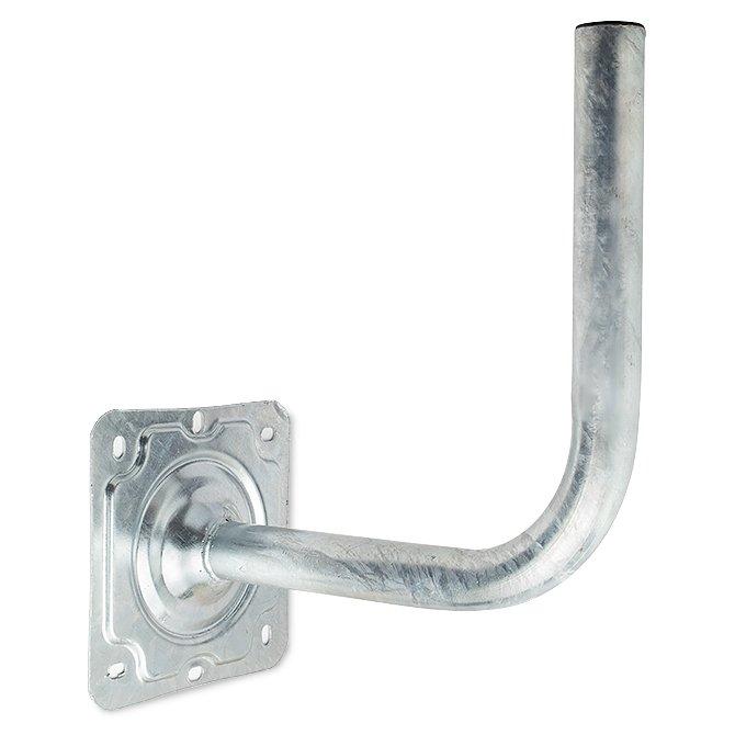FP-435 · Soporte de pared para parábola, ø40 mm, 350 mm, acero galvanizado en caliente