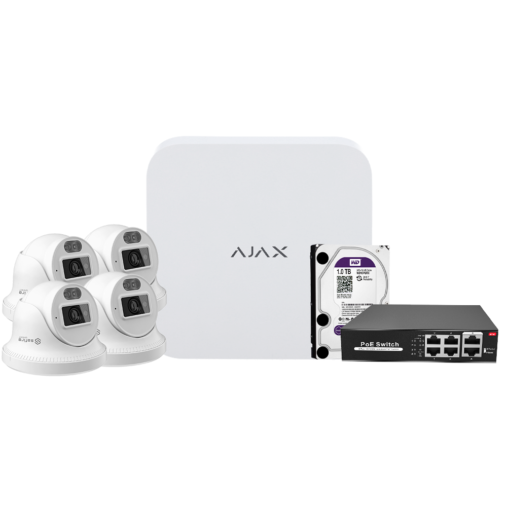 Kit de videovigilancia Ajax - AJ-NVRKIT108T-4