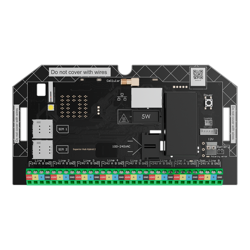 [FIBRA-HUBHYBRID2-NOCASE] FIBRA-HUBHYBRID2-NOCASE - Central de alarma
