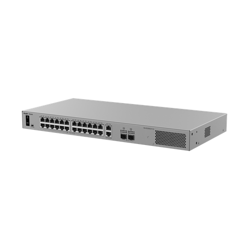 [RG-ES228GS-P-V2] RG-ES228GS-P-V2 - Switch PoE+ Cloud gestionable L2 rack - 26 Gigabit + 2 SFP — 24 PoE+ 370 W