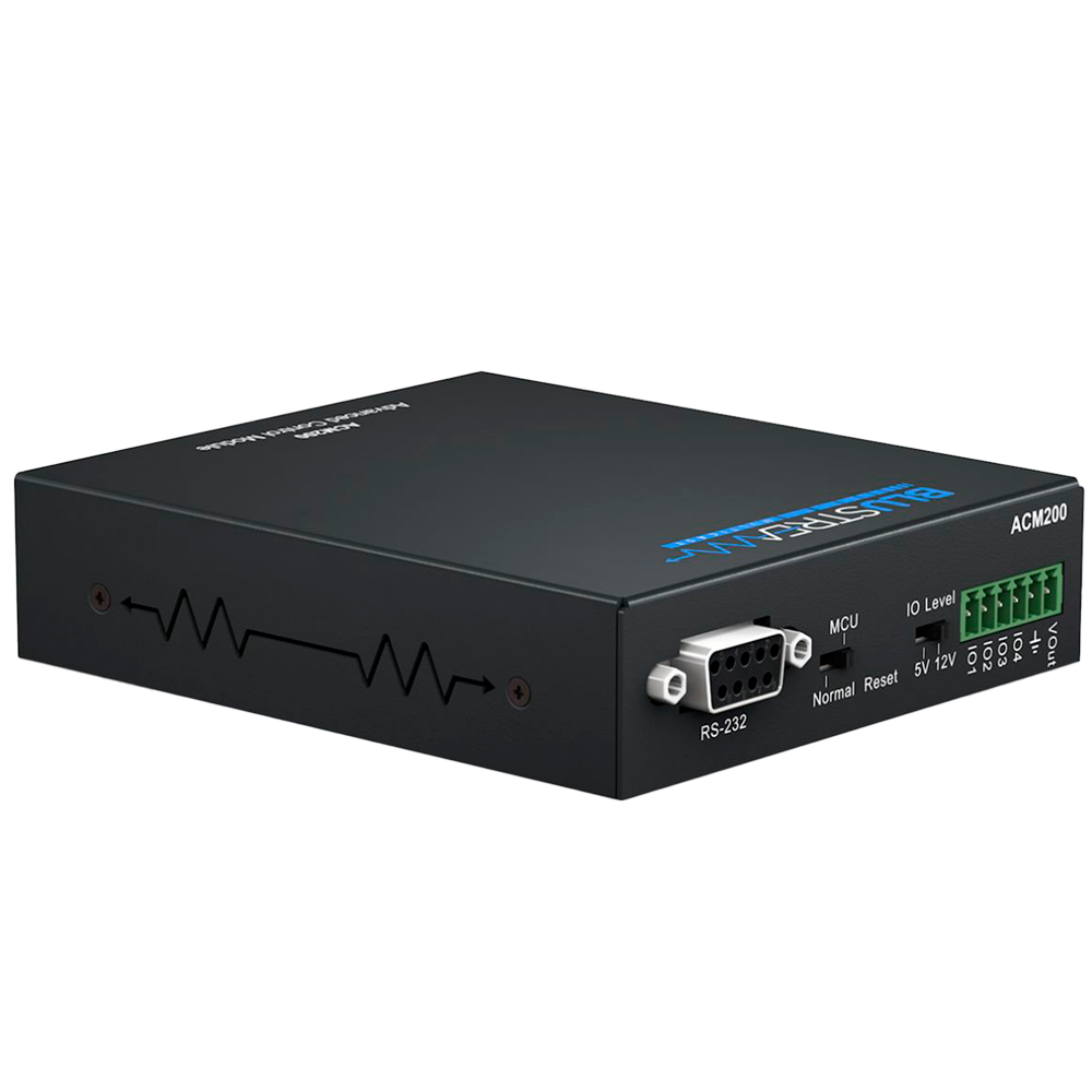 Módulo de control avanzado - Compatible con series IP50 e IP200 - Gestión de señal IR, RS232 y KVM - Gestión… Blustream-ACM200