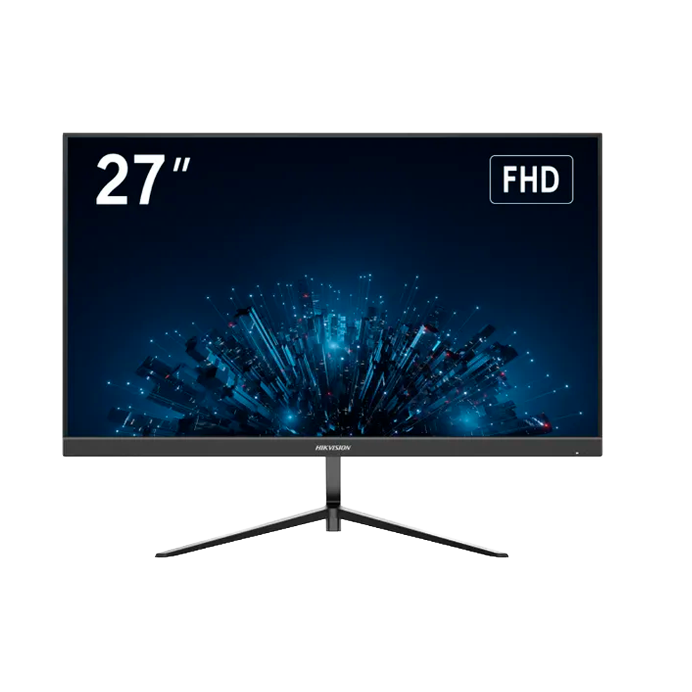 Monitor 27" - Resolución FHD - Refresco 100 Hz - Contraste 1300:1 - Tiempo de respuesta 14 ms Hikvision-DS-D5027F3-2P2