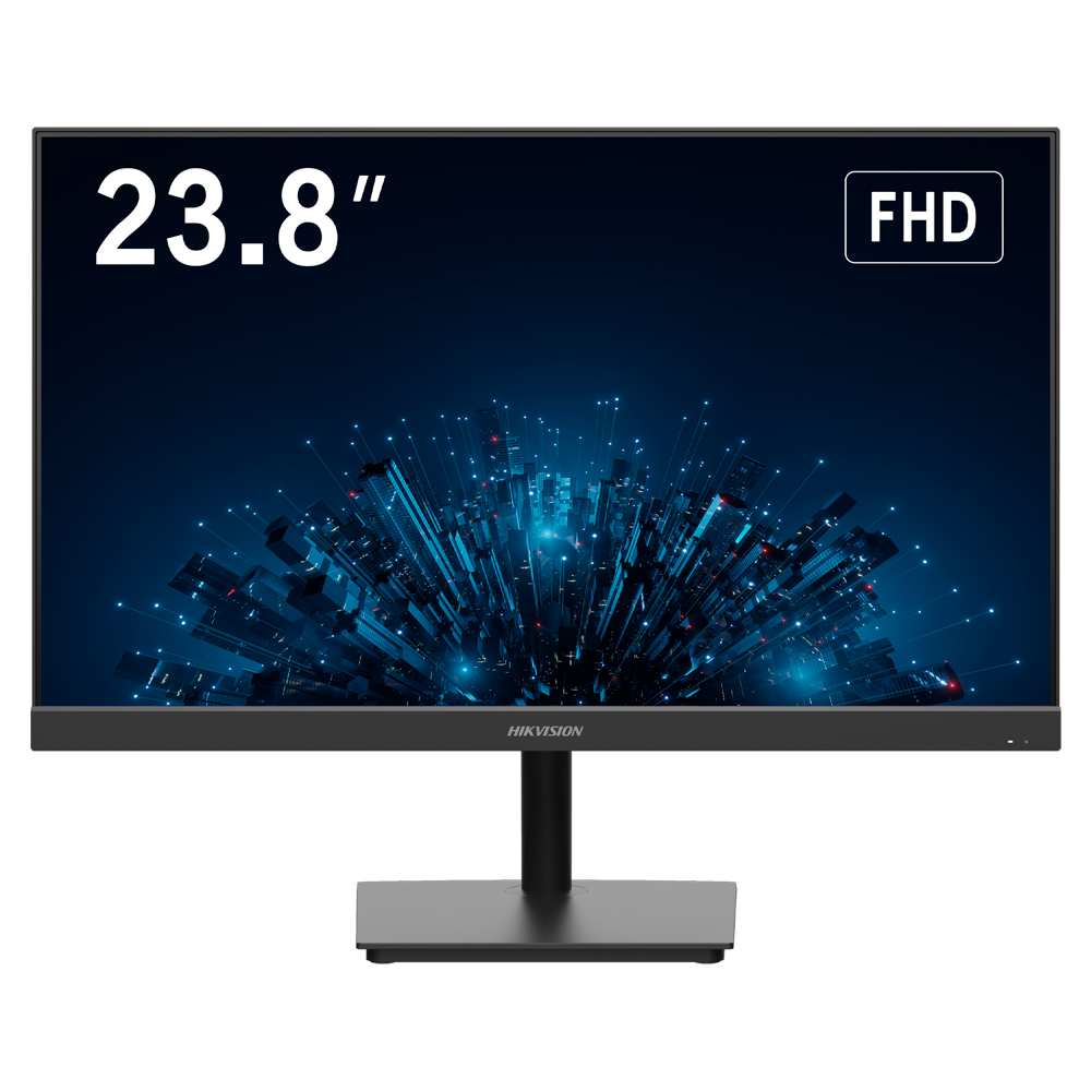 Monitor 24" - Resolución FHD - Refresco 75 Hz - Contraste 4000:1 - Tiempo de respuesta 7 ms - BNC - CVBS Hikvision-DS-D5224F2-1V1S/B