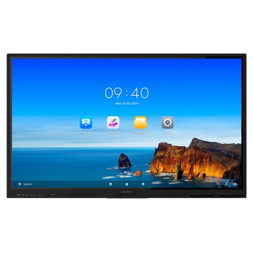 [DS-D5B86RB/EL] Monitor interactivo 86" - Resolución 4K - Android 13 - Procesador Quad-Core - 8 GB RAM y 64 GB ROM Hikvision-DS-D5B86RB/EL