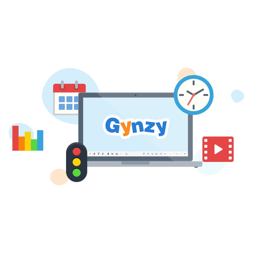 Licencia anual Gynzy - Plataforma educativa - Ideal para usar en monitores interactivos Gynzy-GYN-EDU-LICENSE