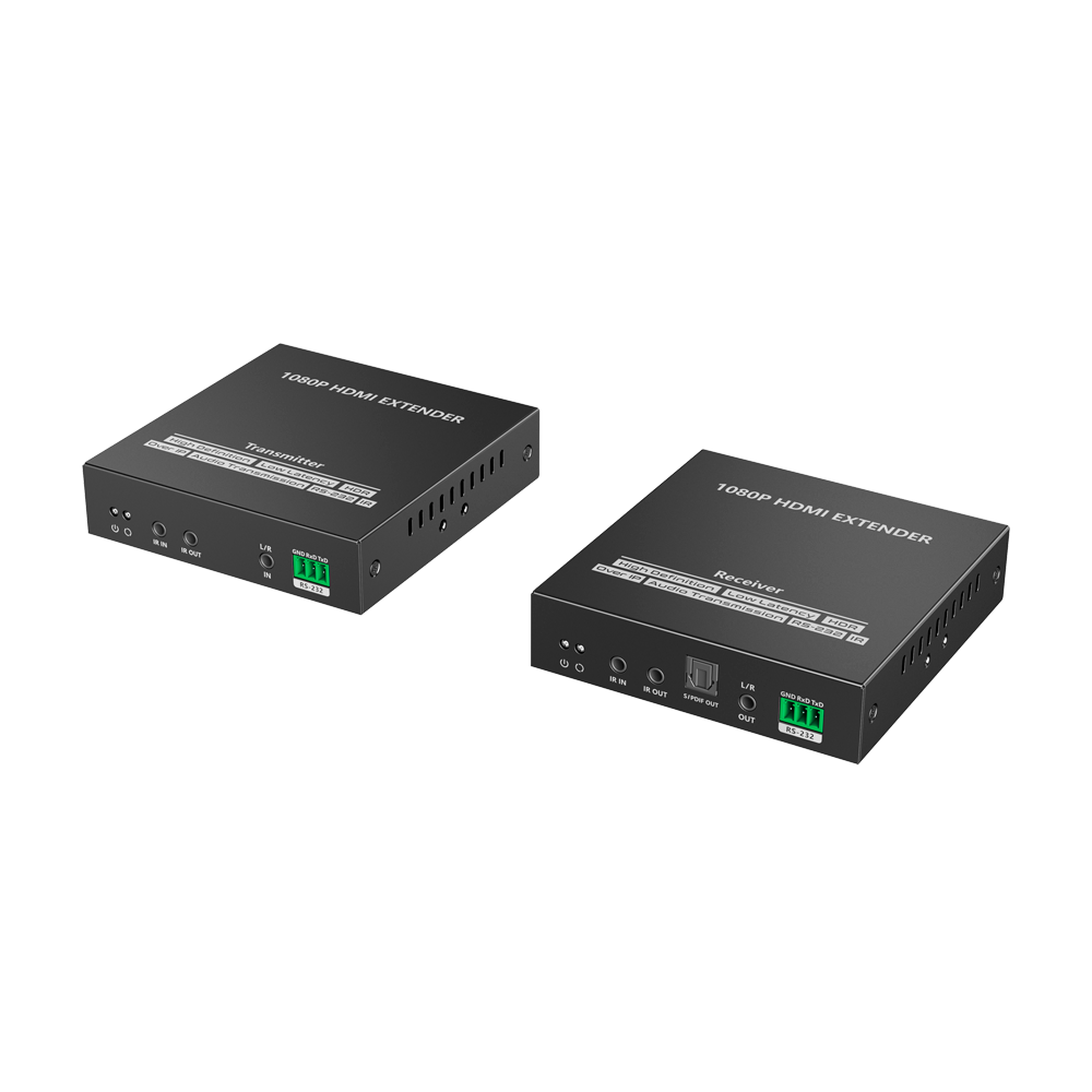 Extensor de señal HDMI - Alcance 150 m - Resolución FHD - Permite conexiones 1:M - HDMI Loop out Lenkeng-HDMI-EXT-1080p60