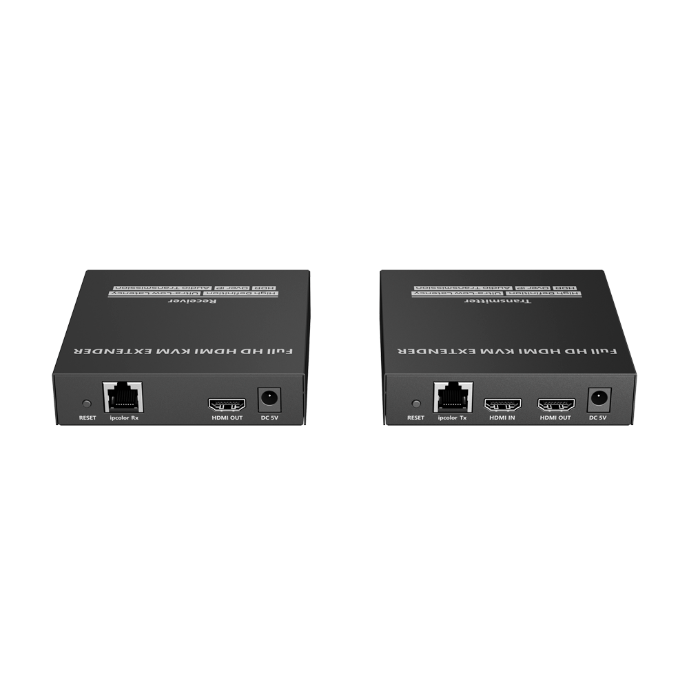 Extensor KVM de señal HDMI - Alcance 150 m - Resolución FHD - Permite conexiones 1:M - HDMI Loop out Lenkeng-HDMI-EXT-1080p60-KVM150