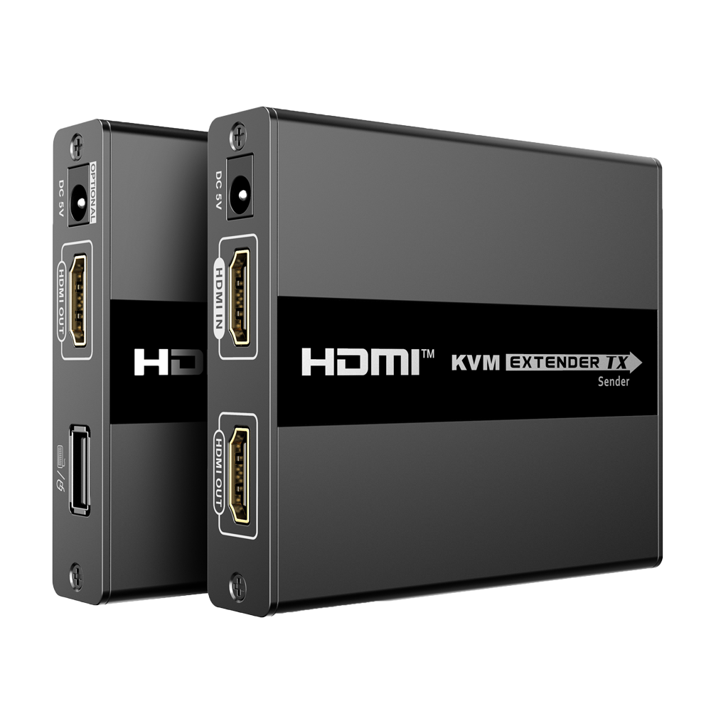 Extensor KVM de señal HDMI - Alcance 60 m - Resolución FHD - Permite conexiones 1:1 - HDMI Loop out - POC -… Lenkeng-HDMI-EXT-1080p60-KVM60