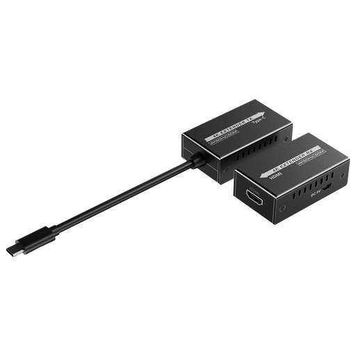[HDMI-EXT-4K120-USBC] Extensor de señal video USBC - Alcance 25 m - Resolución 4K - Permite conexiones 1:1 - 25 m / 4K@120 Hz Lenkeng-HDMI-EXT-4K120-USBC