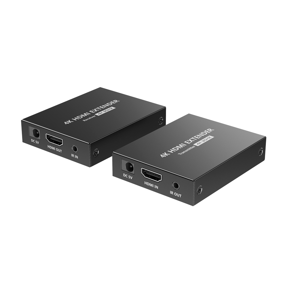 Extensor de señal HDMI - Alcance 40 m - Resolución 4K - Permite conexiones 1:1 - POC - Alimentación por cable Lenkeng-HDMI-EXT-4K30