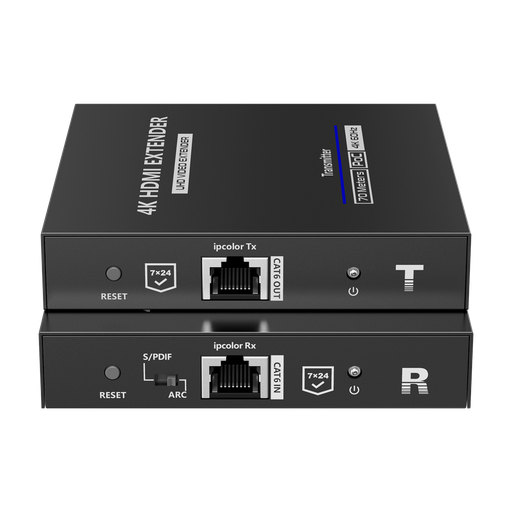 [HDMI-EXT-4K60] Extensor de señal HDMI - Alcance 70 m - Resolución 4K - Permite conexiones 1:1 - HDMI Loop out - POC -… Lenkeng-HDMI-EXT-4K60