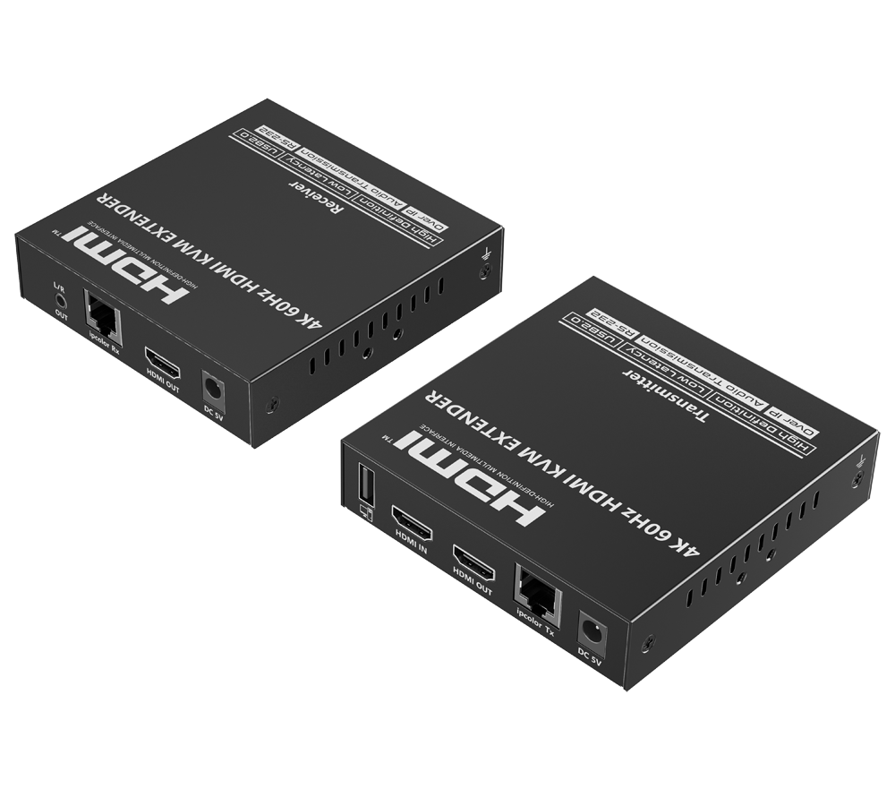 Extensor KVM de señal HDMI - Alcance 120 m - Resolución 4K - Permite conexiones 1:M - HDMI Loop out Lenkeng-HDMI-EXT-4K60-KVM120