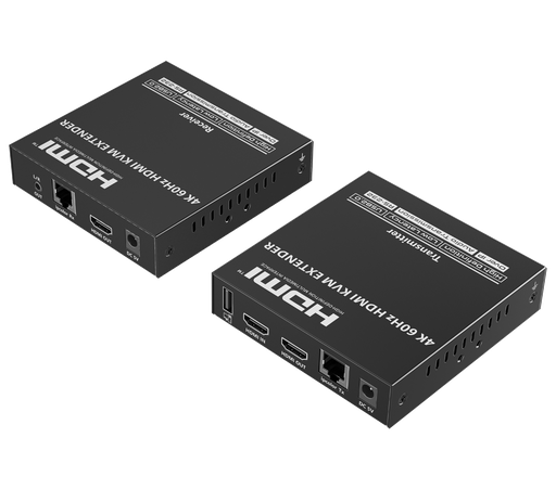 [HDMI-EXT-4K60-KVM120] Extensor KVM de señal HDMI - Alcance 120 m - Resolución 4K - Permite conexiones 1:M - HDMI Loop out Lenkeng-HDMI-EXT-4K60-KVM120