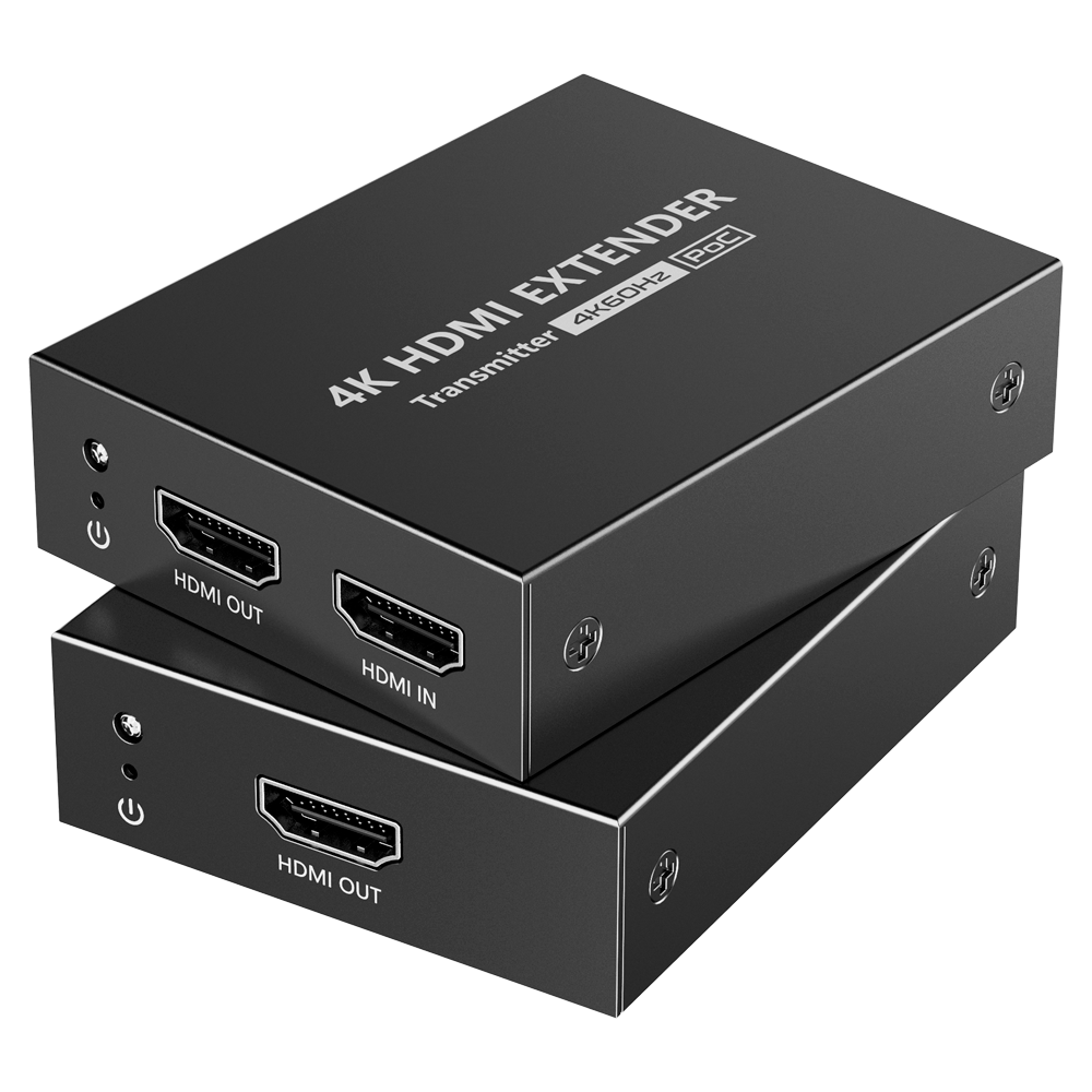 Extensor de señal HDMI - Alcance 50 m - Resolución 4K - Permite conexiones 1:1 - HDMI Loop out - POC -… Lenkeng-HDMI-EXT-4K60-L