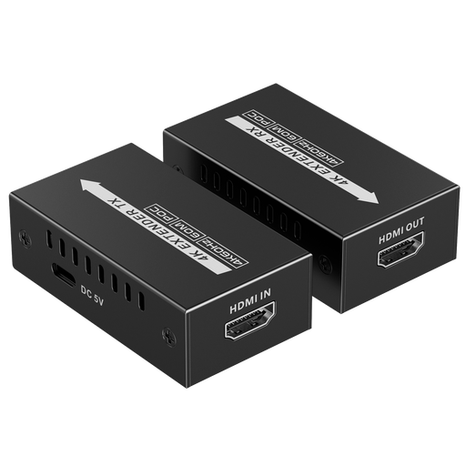 [HDMI-EXT-4K60-L-V2] Extensor de señal HDMI - Alcance 60 m - Resolución 4K - Permite conexiones 1:1 - POC - Alimentación por cable Lenkeng-HDMI-EXT-4K60-L-V2