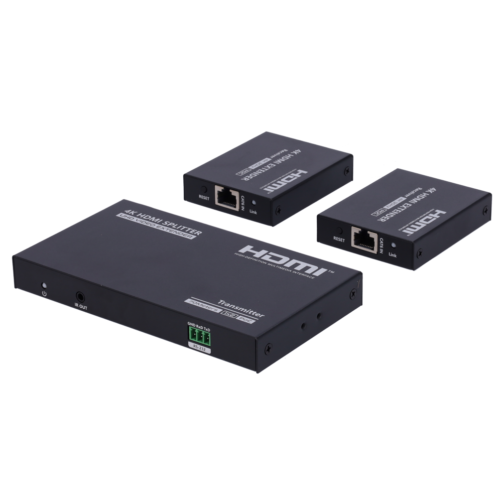 Extensor Splitter de señal HDMI - Alcance 40 m - Resolución 4K - Permite conexiones 1:2 - HDMI Loop out -… Lenkeng-HDMI-SPL-1x2-4K30-CAT6-L