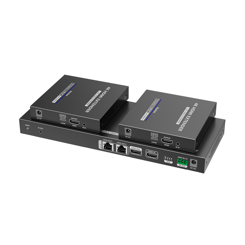 Extensor Splitter de señal HDMI - Alcance 70m - Resolución 4K - Permite conexiones 1:2 - HDMI Loop out - POC… Lenkeng-HDMI-SPL-1x2-4K60-CAT6