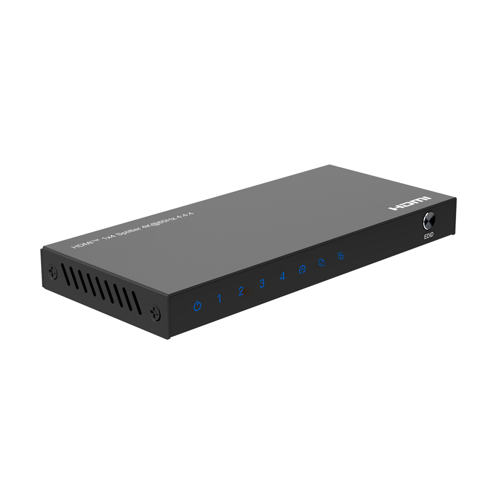 Splitter de señal HDMI - Permite 1:4 - Resolución 4K Marca Blanca-HDMI-SPL-1x4-4K60