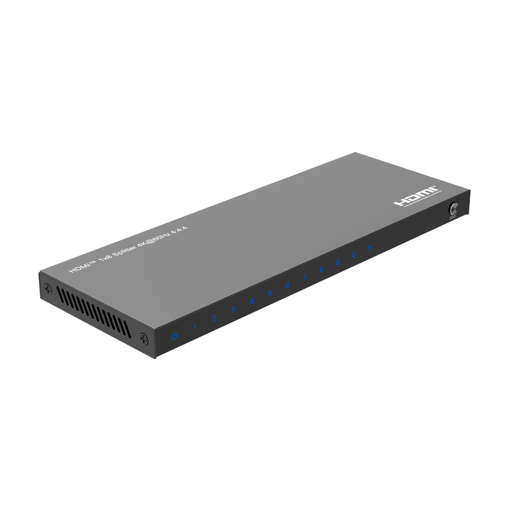 Splitter de señal HDMI - Permite 1:8 - Resolución 4K Marca Blanca-HDMI-SPL-1x8-4K60