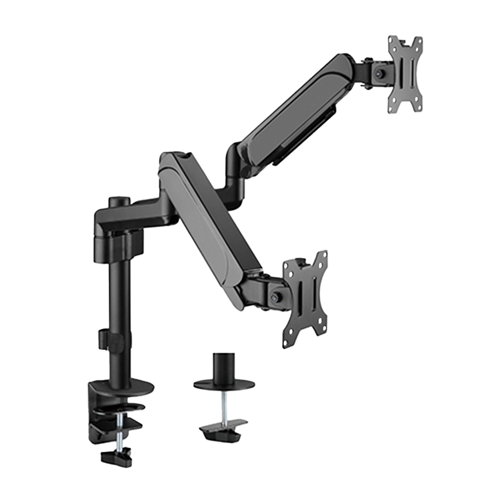 Brazo para dos monitores - Instalación en mesa - Peso soportado 9 Kg/Brazo Brateck Lumi-LDT48-C024