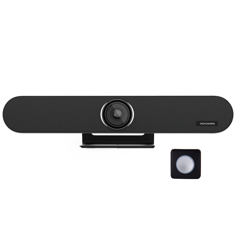 Barra de videoconferencia All in One - Zoom digital 5x (20 MP) - Ángulo de visión 120° - 6 Micrófonos y… Rocware-ROC-RB10