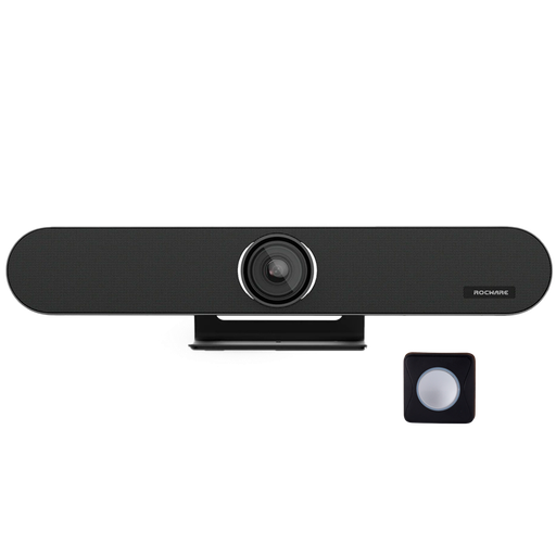 [ROC-RB10] Barra de videoconferencia All in One - Zoom digital 5x (20 MP) - Ángulo de visión 120° - 6 Micrófonos y… Rocware-ROC-RB10