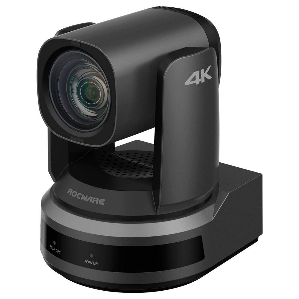 Cámara PTZ - Resolución 4K - Ángulo de visión 80.8º - Zoom óptico 12X - Encuadre automático - PoE+ Rocware-ROC-RC841UX