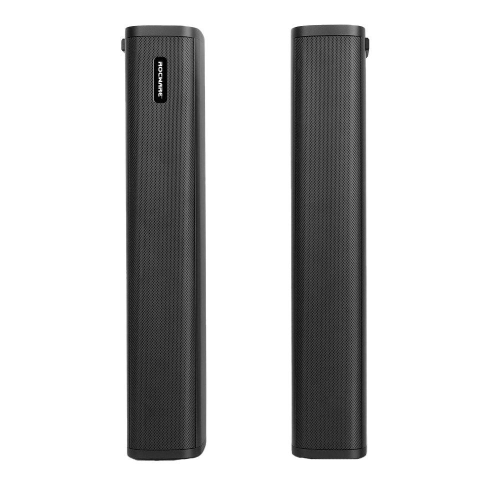 Pareja de altavoces - Tipo columna - Activo - Diseño elegante - Para salas medianas/grandes Rocware-ROC-S22