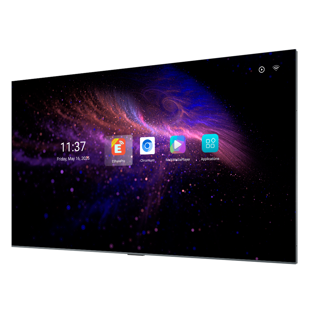 Monitor 115" 4K - App gratuita para compartir pantalla - Funcionamiento 16/7 - Soporte a pared incluido -… Safire-SF-115X80