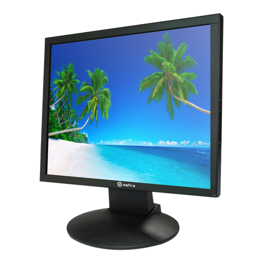 [SF-MNT19-BNC] Monitor 19" - Resolución SXGA - Refresco 30 / 60 Hz - Contraste 1000:1 - Tiempo de respuesta 5 ms - BNC - CVBS Safire-SF-MNT19-BNC