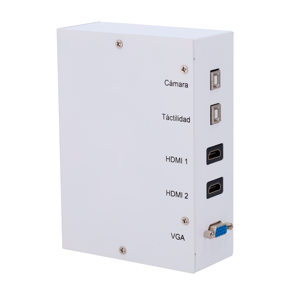 Caja de conexiones - Puertos USB-B, HDMI y VGA Iboard-WB5-2U2H1V-V2