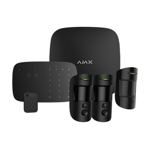 [AJ-HUB2KIT-MP-PRO-KPD-B] Kit de alarma profesional AJAX con KeyPad Combi - AJ-HUB2KIT-MP-PRO-KPD-B
