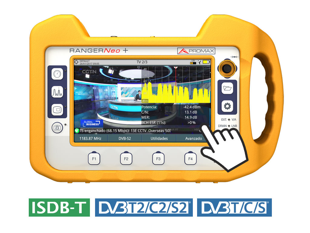 RANGERNeo + · Medidor de campo TV y satélite PROMAX avanzado