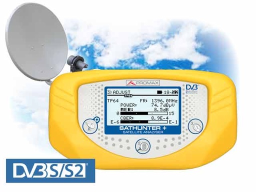 [SATHUNTER+] SATHUNTER+ · Buscador de satélites PROMAX con medidas DVB-S2