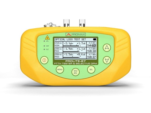 [PROLITE-67] PROLITE-67 · Medidor de potencia óptica selectivo GPON PROMAX para ICT