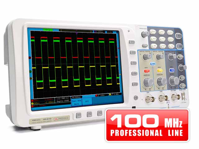 OD-610 · Osciloscopio digital 100 MHz 2 canales PROMAX