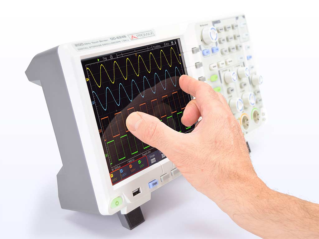OD-624B · Osciloscopio digital 200 MHz 4 canales PROMAX