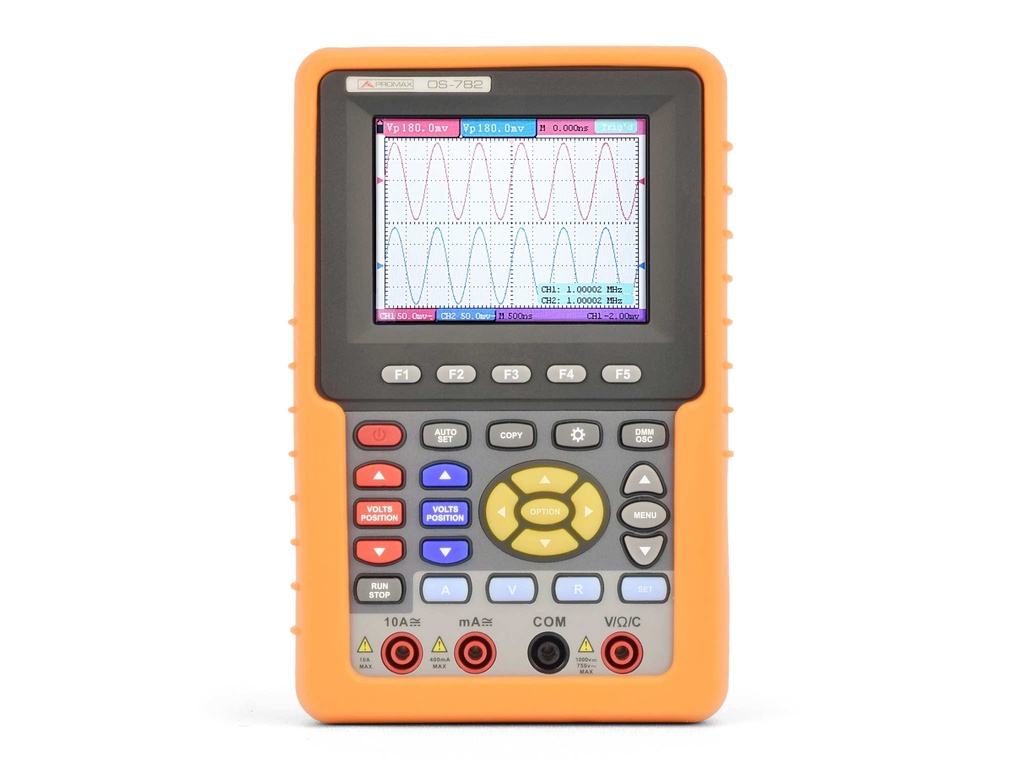 OS-782 · Poliscopio portátil 20 MHz con multímetro PROMAX